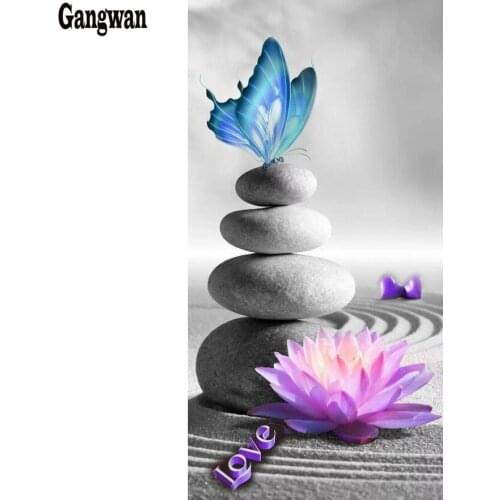 5D DIY Diamond Painting Mosaic love butterfly stones Picture Of Rhinestones Full Diamond Embroidery lotus Handicraft Christmas