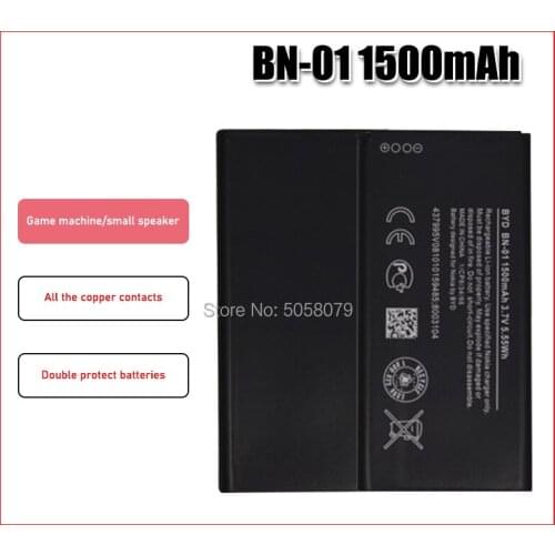 BN-01 Battery for Nokia Lumia X 1045 RM-980 X2 X+ Plus 1013 X2DS RM 980 Mobile Phone Batterie Bateria 1500mAh