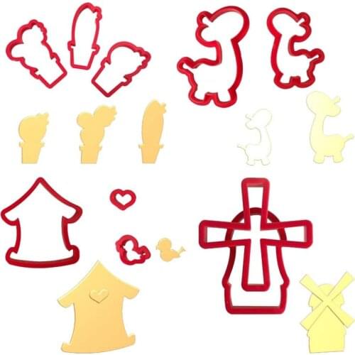 DIY Combination Biscuit Mould Cake Tool Cookie Mould Fondant Stamps Cutters Specialized Baking Tools for Cakes Baking Supplies