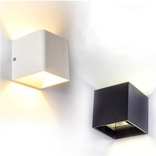 HobbyLane Waterproof Dimmable Aluminum Shell Square COB Lamp Bead Wall Lamp For Corridor Aisle Outdoor Lighting