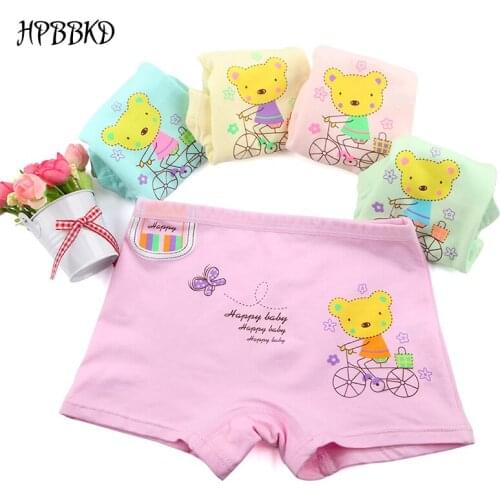 HPBBKD 5pcs/lot Girls Underwear kids panties girls' briefs female childs underwear cartoon panties children underpants GU190