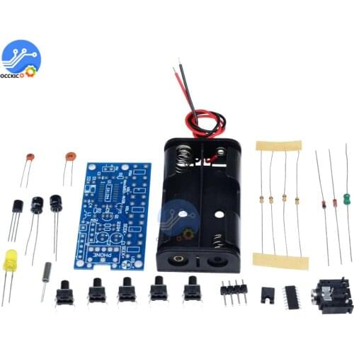 Mini Wireless Stereo FM Radio Kit 76-108MHz FM Receiver Module PCB FM DIY Electronic Kits 76MHz-108MHz DC 1.8V-3.6V