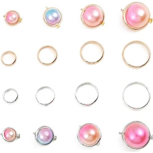 Brass Bead Buckle OT Clasps Tips Clasp Cord Flat Cover Clasps For Jewelry Making Finings DIY Necklace Bracelet Connectors