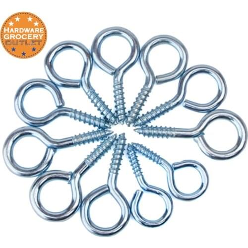 M3.6x35x10 mm, Steel Screw Eye Rings Arts Crafts, All steel, non-magnetic & stainless,10pcs/pack