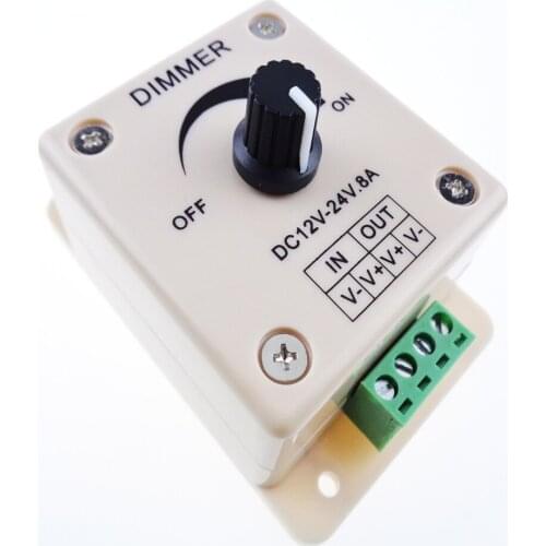 Mini Led Controller Led Dimmer switch Controller 8A 96W For Single Color Light Strip DC 12-24V SMD5050 SMD3528