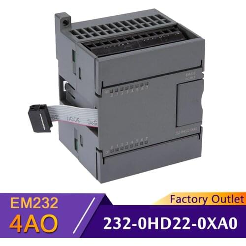 EM232 4AO Extension Module Apply to Siemens S7-200 PLC 4 Output Analog Module 6ES7 232-0HD22-0XA8