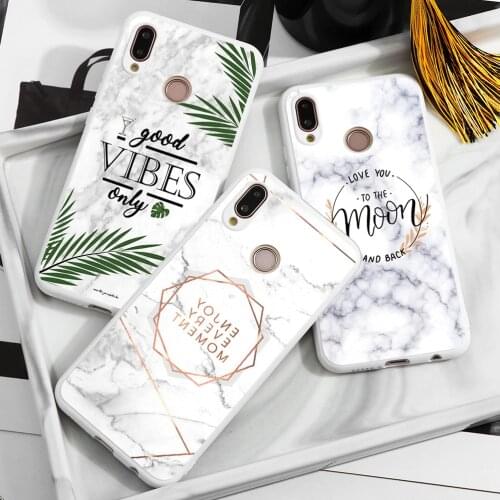 Marble Soft TPU Case For Huawei Mate 30 20 10 Pro Nova 2 Lite 2i 3i 3 4 5 3e 4e Fundas For Y6 Y7 Pro Y9 Y5 Prime 2019 2018 Cover