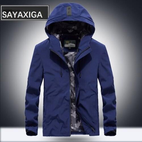 2019 New Fashion Jacket Men long sleeves hooded outfit turn down collar comfortable casual blouse male tops plus size M-XXXXL