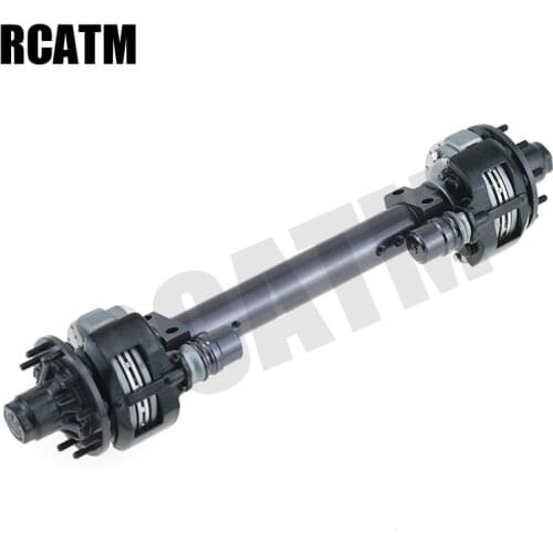 Unpowered Axle with Brake Disc Decoration for 1/14 Tamiya RC Truck Trailer Tipper Scania BPW Benz Actros VOLVO MAN TGX Diy Part