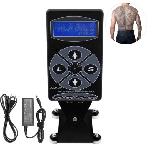 Professional Tattoo Power Supply HP-2 Digital Dual LCD Display For Tattoo Machines Gun Power Supplies Set Source Tools