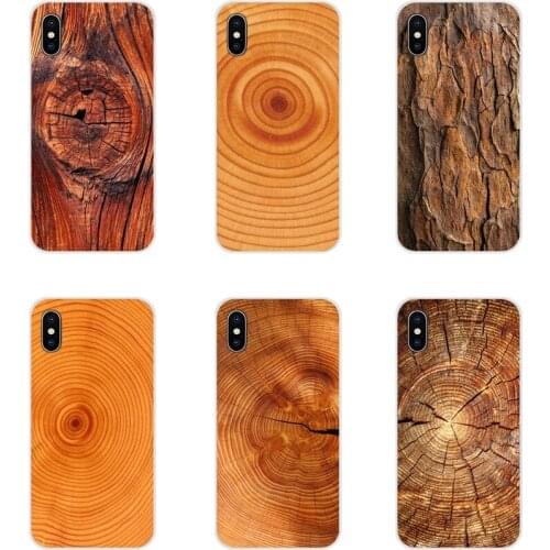 Transparent Soft Cases Cover For Motorola Moto X4 E4 E5 G5 G5S G6 Z Z2 Z3 G3 G2 C Play Plus Natural Bamboo Wood Tree Growth Ring