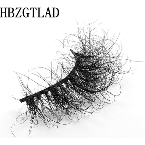 NEW Fluffy Messy 3D False Eyelashes 1pairs Mink Eyelashes 25mm Lashes Dramatic Long Natural Lashes Wholesale Makeup Mink Lashes