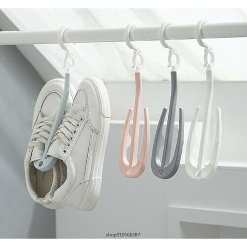 Shoes Drying Hanger Stand Footware Shoes Rack Hanging Organizer Multifunction Windproof Shoes Holder Creative Shelf Wholesales