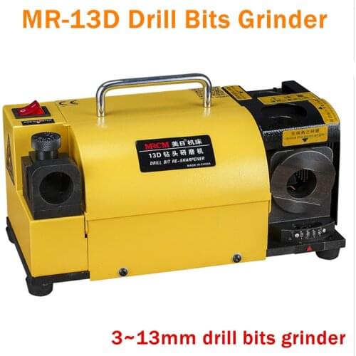 MR-13D 3~13mm Drill Bits Sharpener Grinder+1pcs Grinder Wheel for HSS material Drill Bits+11pcs ER20 collets