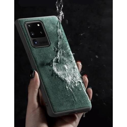 LANGSIDI Original Leather suede case For Samsung Galaxy S20 Ultra S20+ plus A51 A50 a71 a70 A30 note 10 S10 S8 S9 Luxury cover