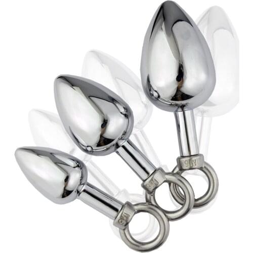 Female adult sex toy butt metal anal toy male butt plug stains steel anal plug sex toy anal sex toy three models