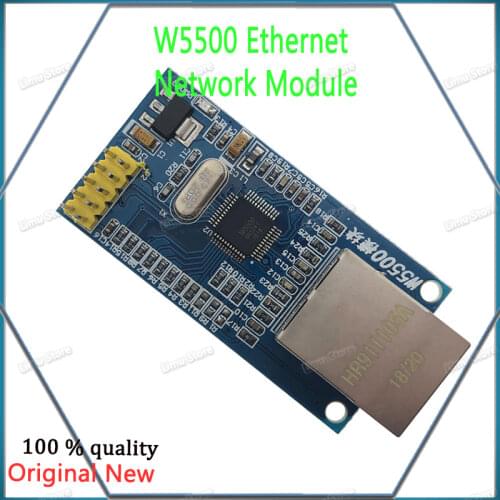 1pcs W5500 Ethernet Network Modules For Arduino TCP/IP 51/STM32 SPI Interface 3.3V 5V I/O MCU