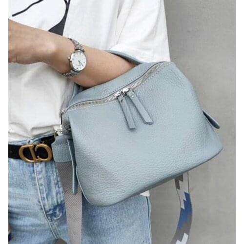 100% Genuine Leather Handbag Purse with Tassels Small Shoulder Bag for Women Messenger Bags Ladies Female Casual Crossbody Bag