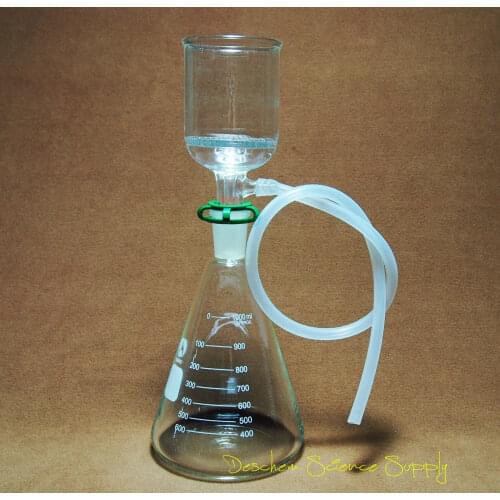 1000ml,Lab Suction Filtration Kit,ID 70mm Buchner Funnel,1 L Erlenmeyer Flask