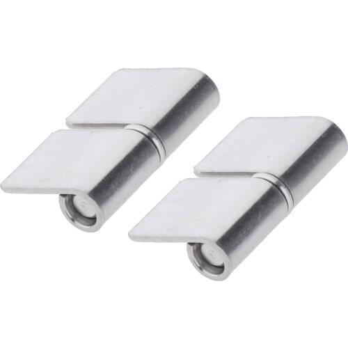 2pcs Heavy Duty Boat Weldable Gate Hinges Stainless Steel, ,2mm Leaf Thickness