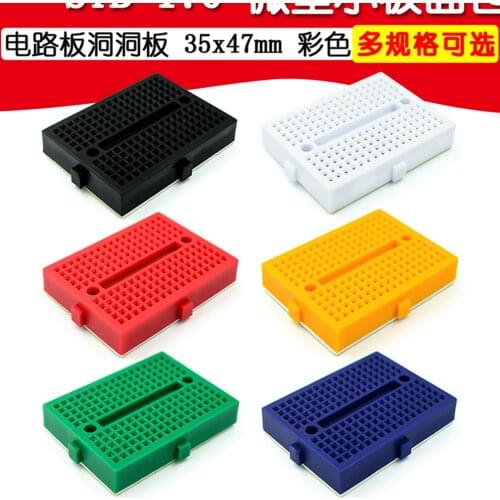 3PCS SYB-170 Mini Breadboard Experiment Board Circuit Board Hole Board 35x47mm Color