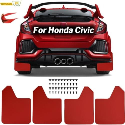 For Honda Civic Type R Type-R Type-S GX Mugen Si EK9 EP3 FD2 FN2 RR RC GT FK2 FK8 Mud Flaps Mudflaps Splash Guards Mudguards