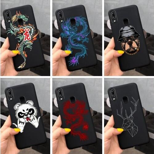 For Vivo Y90 Y91 Y91i Y91C Y93 Y95 Case Soft Silicone Luxury Black Back Cover For Vivo Y95 Y93 Y91 Phone Cases Shockproof Bumper