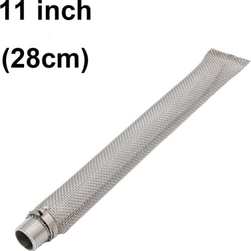 11"(28cm) Stainless Steel Bazooka Screen with 1/2"NPT for Homebrew Beer Kettle or Mash Tun Hop Filter Screens