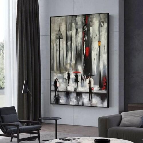 100% Hand Painted Oil Painting People Landscape Handmade Abstract Home Decor Modern Wall Art Wall Painting For Living Room