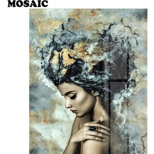 5d diy Diamond Paintings Cross Stitch fashion woman Embroidery 3d Diamond Mosaic puzzle abstract girl 3d picture Home Decor