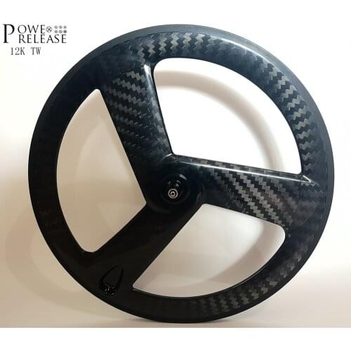 700C road bike tri-spoke carbon wheels track wheelset road clincher tubular bicycle 3-spoke fixed gear rim