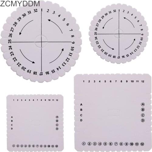 ZCMYDDM Round&Square Bracelet Knitting Kumihimo Disc Disk for Jewelry Desgin Board DIY Handmade Craft Sewing Tool