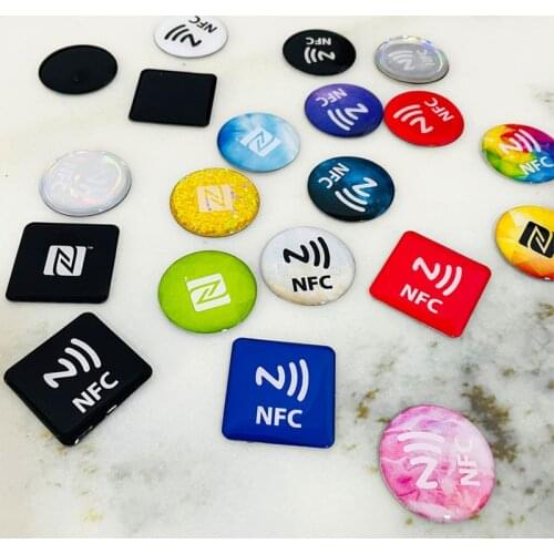 NFC Anti-Metal Epoxy Label Sticker NTAG213 13.56MHz 14443A protocol NFC Forum Type 2 Tag