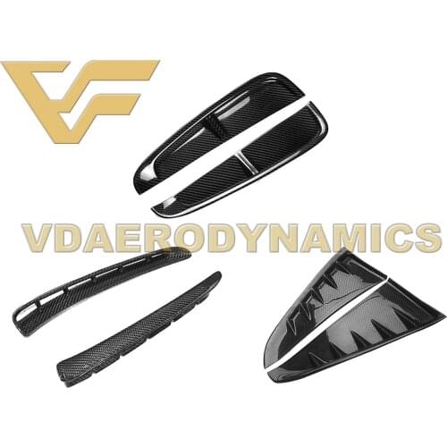Suitable For 10-16 17-20 Porsche Panamera 970 971 VAD Carbon Fiber Front Fender Vent Add On Trim Cover