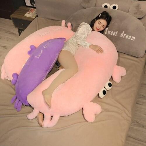 80-120CM Big Soft Crab Plush Pillow Cushion Stuffed Lovely Animal plush Toys for Children Girls Home Bed Decor Birthday Gifts