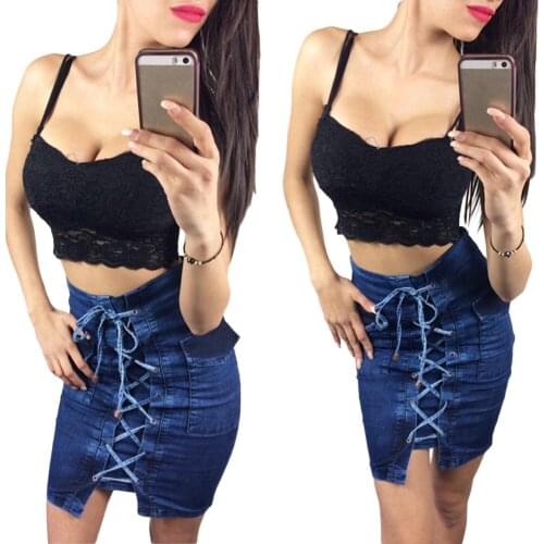 PYL Denim Skirts For Women