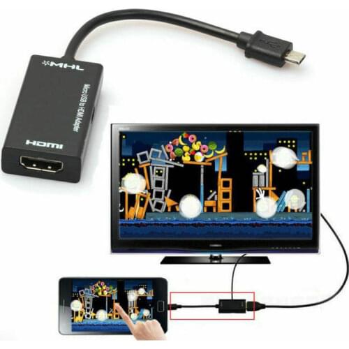 PYMH 17CM Mini Micro USB 2.0 MHL To HDMI 1080P TV Adapter Cable For Samsung Galaxy US