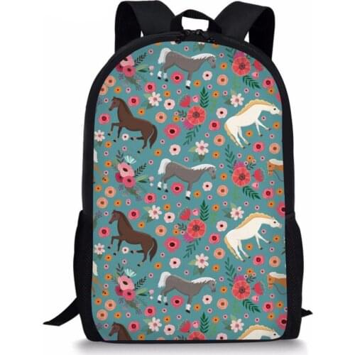 Quarter Horse Girls PreppyBackpack School Shoulder Bag for Children Biology Bookbag Students Schoolbag Softback Kids