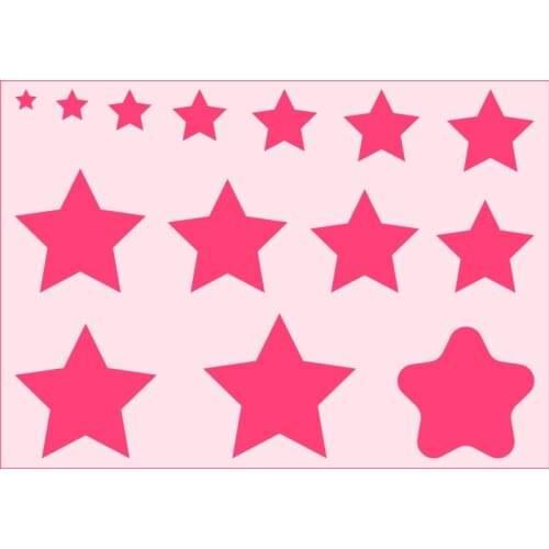 Five star Layering Stencils for Diy scrapbook/photo album Decorative Embossing coloring,painting stencil,home decor