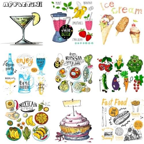 Iron on Transfer for Clothing Thermoadhesive Patches Stickers Diy Combination Pvc Patch Stripes Ironing Applications Applique J