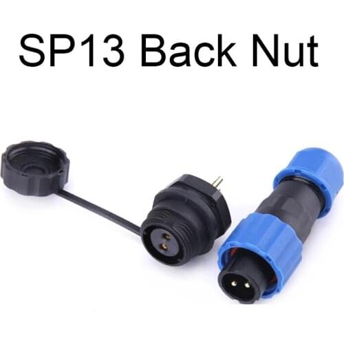 Waterproof Connector IP68 SP13 2/3/4/5/6/7/9PIN Male Plug & Female Socket Panel Mount Wire Cable Connector Aviation Plug