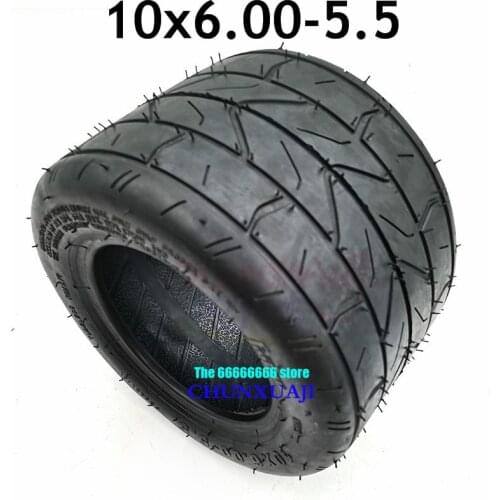 10*6.00-5.5 tire motorcycle tubeless tire vacuum Road electric scooter motor tube 10 inch widened tire 10x6.00-5.5
