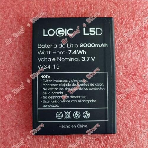 2000mAh 3.7V Battery For LOGIC L5D Mobile Phone Batterie Bateria Replace Parts