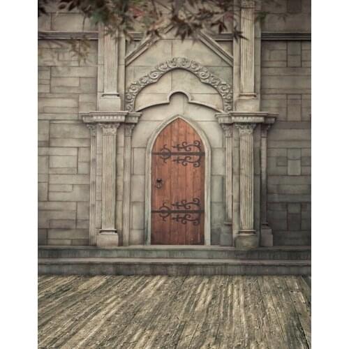 5x7ft Wooden Floor Vintage Castle Photography Backdrops Photo Props Studio Background