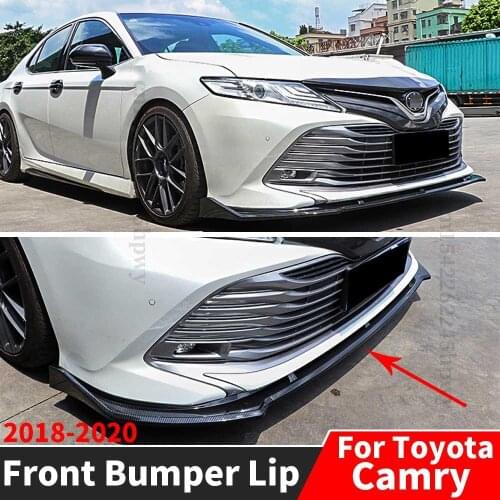 Front Bumper Lip Chin Tuning Accessories Splitter High Quality Body Kit Spoiler Deflector For Toyota Camry 2018 2019 2020