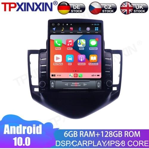 Android 10 6+128GB For Chevrolet Cruze 2008- 2012 Car Multimedia Radio Player IPS Touch Screen Stereo GPS Navigation DSP Carplay