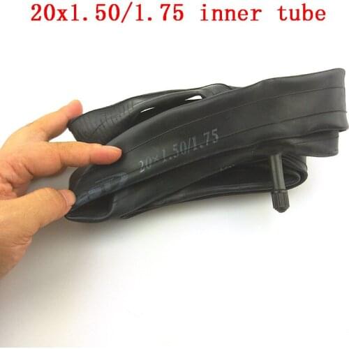 Free Shipping 20X1.50/1.75 E-bike Butyl Rubber Inner Tube 20*1.50 20*175 Tricycle Childrens Bicycle Folding Bicycle Tire Tube