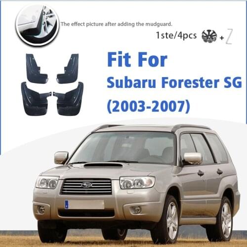 Mudguard For Subaru Forester SG 2003 2004 2005 2006 2007 Front Rear 4pcs Mudflaps Mudguards Car Accessories Splash Guard Fender