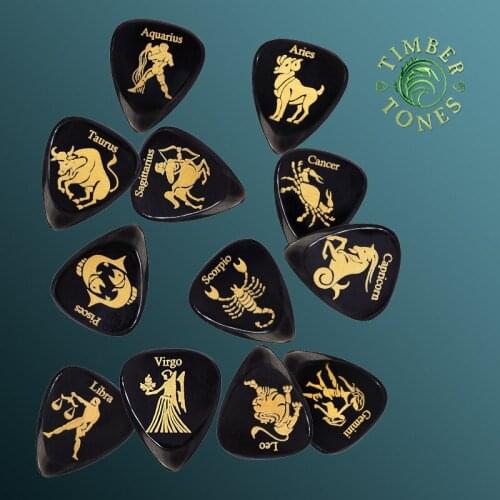 Timber Tone Zodiac Tones Individual Guitar Pick, Sell by 1 Piece