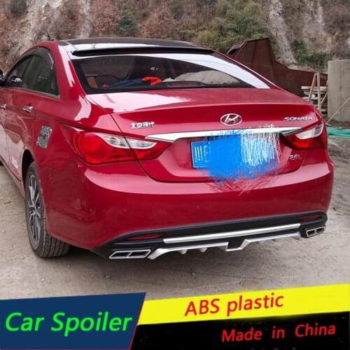 For Hyundai Sonata Rear Bumper Diffuser Protector For 2011 2012 2014 Sonata Body kit bumper Rear Front shovel lip rear spoiler